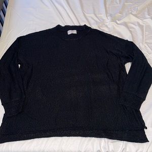 Discount Divas Oversized Sweater with side slits Black L/XL